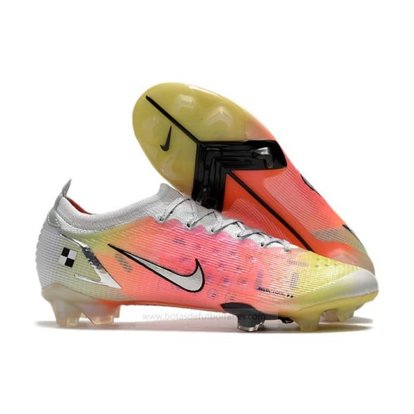 Nike Mercurial Vapor XIV Elite FG Blanco Rosa Plata